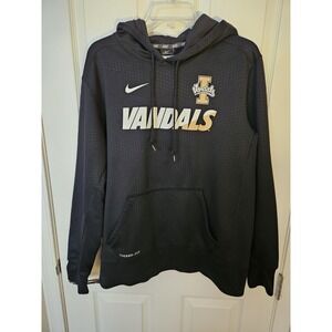 Idaho Vandals Unisex Nike Black Hooded Sweatshirt Therma-Fit (Measure Below), LG